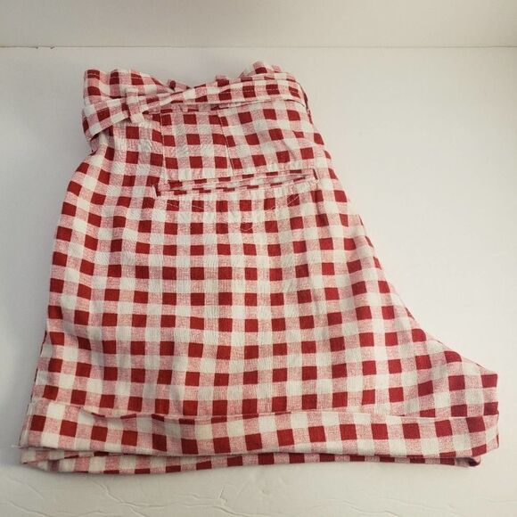 Jolt red & white checkered shorts - Picture 2 of 4